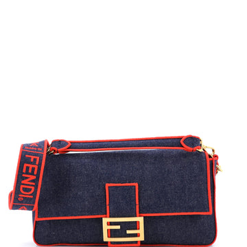 Fendi Baguette NM Bag Denim Large