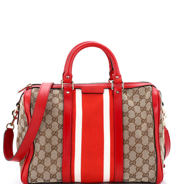 Gucci Vintage Web Boston Bag GG Canvas Medium