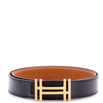 Hermes H Au Carre Reversible Belt Leather Medium