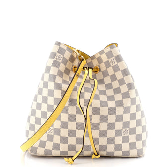 Louis Vuitton NeoNoe Handbag Damier with Leather MM