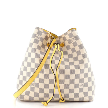 Louis Vuitton NeoNoe Handbag Damier with Leather MM