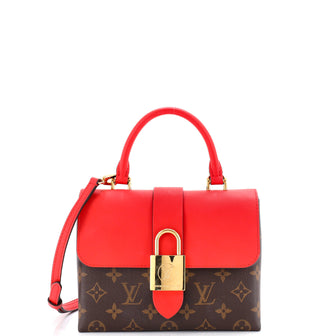 Louis Vuitton Locky Handbag Monogram Canvas with Leather BB