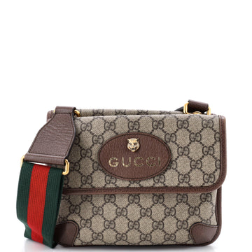 Gucci Neo Vintage Flap Messenger GG Coated Canvas Small
