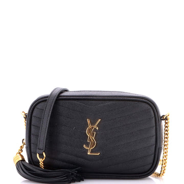 Saint Laurent Lou Camera Bag Matelasse Chevron Leather Mini
