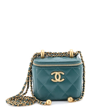 Chanel Perfect Fit Vanity Case with Chain Quilted Calfskin Mini