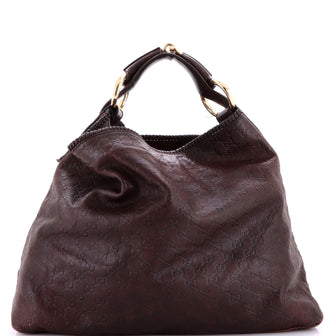 Gucci Horsebit Hobo Guccissima Leather Large
