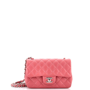 Chanel Classic Single Flap Bag Quilted Lambskin Mini