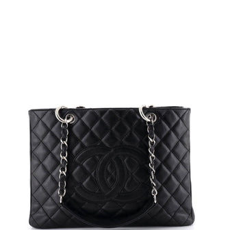 Chanel Grand Shopping Tote Quilted Caviar