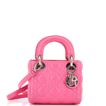 Christian Dior Lady Dior Bag Cannage Quilt Lambskin Mini
