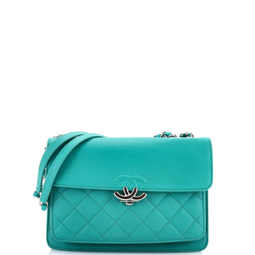 Chanel CC Box Flap Bag Quilted Caviar Small