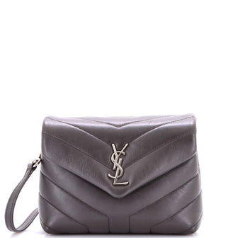 Saint Laurent Loulou Shoulder Bag Matelasse Chevron Leather Toy