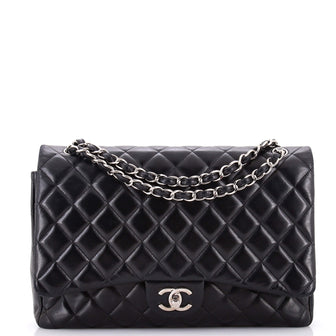 Chanel Classic Double Flap Bag Quilted Lambskin Maxi