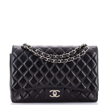 Chanel Classic Double Flap Bag Quilted Lambskin Maxi