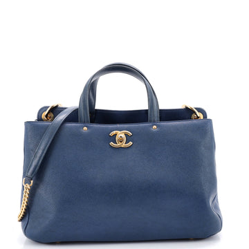 Chanel CC Lock Shopping Tote Caviar Large