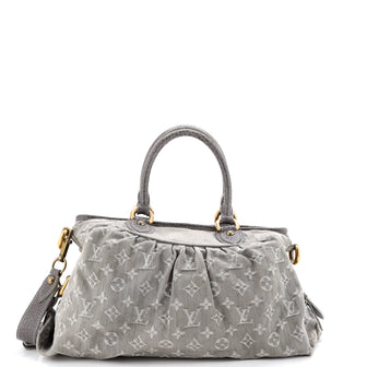Louis Vuitton Neo Cabby Handbag Denim MM