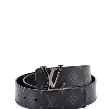 Louis Vuitton LV Line Reversible Belt Monogram Eclipse Canvas and Leather Wide