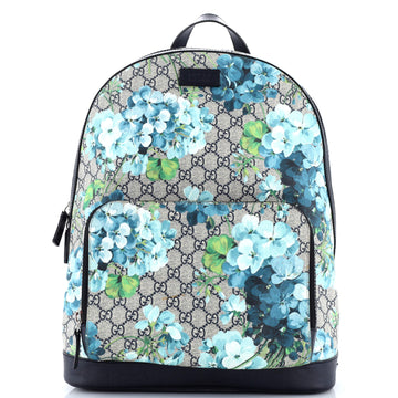 Gucci Zip Pocket Backpack Blooms Print GG Coated Canvas Medium