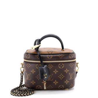 Louis Vuitton Vanity Handbag Reverse Monogram Canvas PM