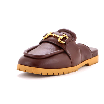 Gucci Women's Airel Horsebit Flat Mules Leather