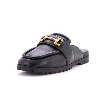 Gucci Women's Airel Horsebit Flat Mules Leather