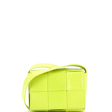 Bottega Veneta Cassette Crossbody Bag Maxi Intrecciato Leather Extra Mini