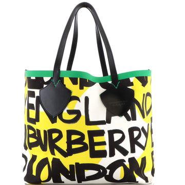 Burberry Reversible Graffiti Giant Tote Printed Canvas XL