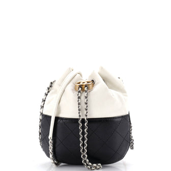Chanel Gabrielle Drawstring Bag Quilted Calfskin Small