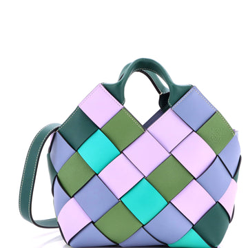 Loewe Woven Basket Bag Leather Small