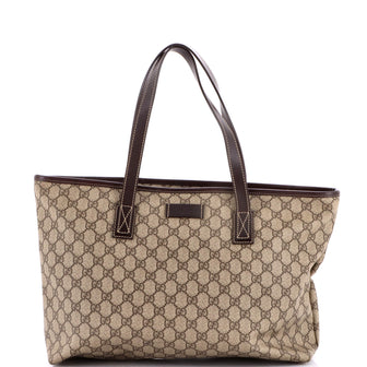 Gucci Plus Tote GG Coated Canvas with Leather Medium