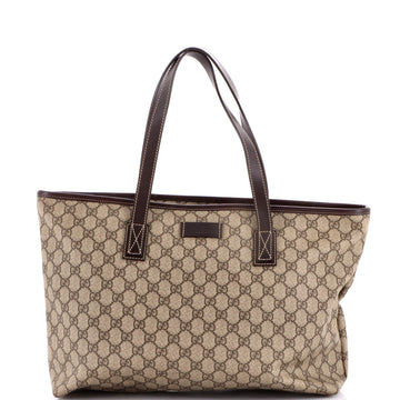 Gucci Plus Tote GG Coated Canvas with Leather Medium