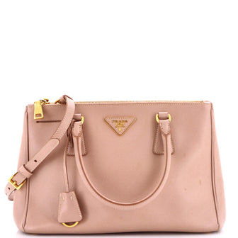 Prada Double Zip Lux Tote Saffiano Leather Small