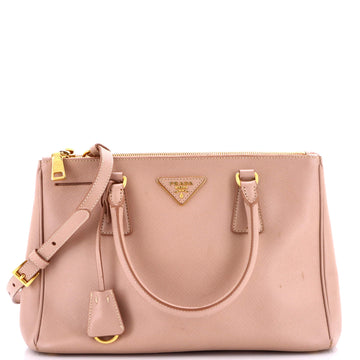 Prada Double Zip Lux Tote Saffiano Leather Small