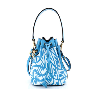 Fendi Mon Tresor Bucket Bag Vertigo Zucca Coated Canvas Mini