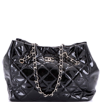 Chanel Cells Tote Quilted Patent Large