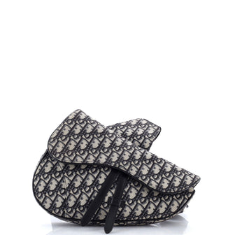 Christian Dior Saddle Crossbody Bag Oblique Canvas
