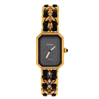 Chanel Premiere Rock Quartz Watch Plated Metal and Leather 20