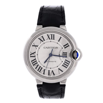 Cartier Ballon Bleu de Cartier Automatic Watch Stainless Steel and Alligator 36