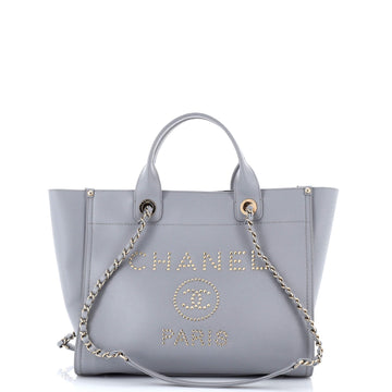 Chanel Deauville Tote Studded Caviar Small