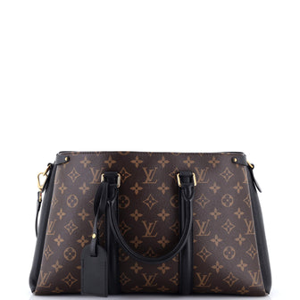 Louis Vuitton Soufflot Tote Monogram Canvas with Leather MM