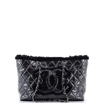 Chanel Funny Tweed Tote Quilted Vinyl Small