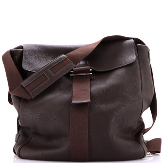 Hermes Vertical Tibet Flap Messenger Clemence GM