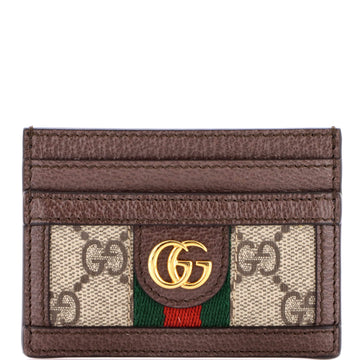 Gucci Ophidia Card Holder GG Coated Canvas