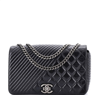Chanel Coco Boy Flap Bag Quilted Aged Calfskin Medium