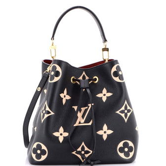 Louis Vuitton NeoNoe Handbag Bicolor Monogram Empreinte Giant MM
