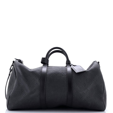Louis Vuitton Keepall Bandouliere Bag Taurillon Monogram Leather 50