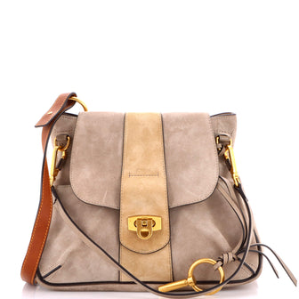 Chloe Lexa Crossbody Bag Suede Small