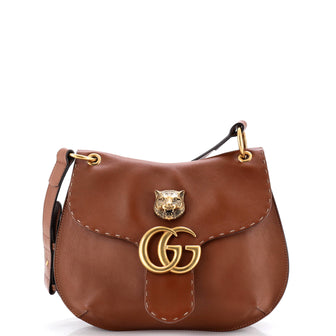 Gucci GG Marmont Animalier Shoulder Bag Leather Medium
