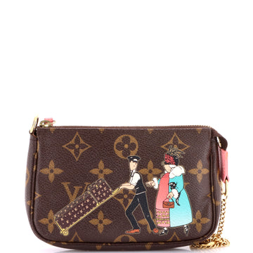 Louis Vuitton Pochette Accessoires Limited Edition Monogram Canvas Mini