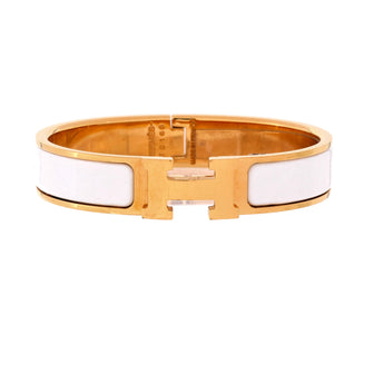 Hermes Clic H Bracelet Enamel Narrow