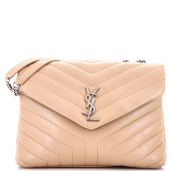 Saint Laurent Loulou Shoulder Bag Matelasse Chevron Leather Medium